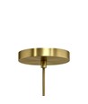 Lampeholder & takkopp, Designer - Tre og gull-look, 2m ledning