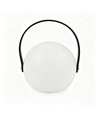 Oppladbar RGB LED bordlampe Ø13cm - Hvit, inkl. fjernkontroll, IP54 utendørs