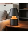 Oppladbar LED bordlampe - Grå, touch dimbar, 3i1, IP20 innendørs