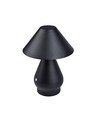 Oppladbar LED bordlampe - Sort, Ø16cm, 21,5cm høy, touch dimbar, 3i1, IP20 innendørs