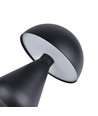 Oppladbar LED bordlampe - Sort, Ø15cm, 22cm høy, touch dimbar, 3-i-1, IP20 innendørs