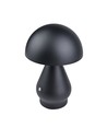Oppladbar LED bordlampe - Sort, Ø15cm, 22cm høy, touch dimbar, 3-i-1, IP20 innendørs