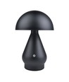 Oppladbar LED bordlampe - Sort, Ø15cm, 22cm høy, touch dimbar, 3-i-1, IP20 innendørs