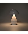 Oppladbar LED bordlampe - Hvit, Ø15cm, 22cm høy, touch dimbar, 3-i-1, IP20 innendørs