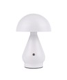 Oppladbar LED bordlampe - Hvit, Ø15cm, 22cm høy, touch dimbar, 3-i-1, IP20 innendørs