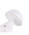 Oppladbar LED bordlampe - Hvit, Ø15cm, 22cm høy, touch dimbar, 3-i-1, IP20 innendørs