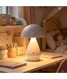 Oppladbar LED bordlampe - Hvit, Ø15cm, 22cm høy, touch dimbar, 3-i-1, IP20 innendørs
