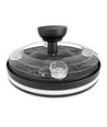 60W LED taklampe med vifte - CCT, sort, inkl. fjernkontroll