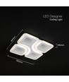 70W LED taklampe dimbar - CCT 3-i-1, hvit, inkl. fjernkontroll, dekorativ taklampe