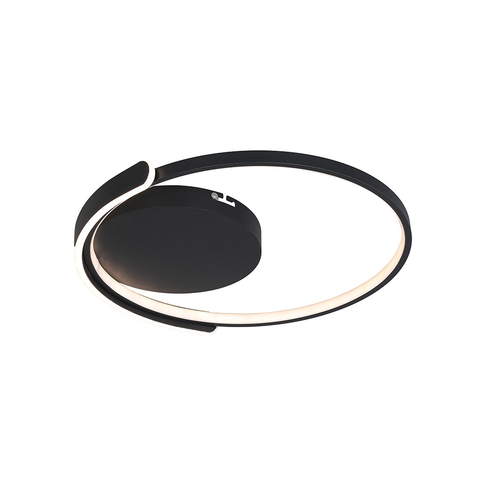 V-Tac 70W LED taklampe dimbar - CCT 3-i-1, sort, inkl. fjernkontroll, Ø50cm - Kulør : 3-i-1