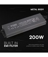 200W / 24V DC strømforsyning til LED-strips - 8.25A, IP67 vanntett