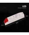36W / 12V DC strømforsyning til LED-strips - 3A, IP44 våtrom
