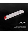 200W / 12V DC strømforsyning til LED-strips - 16.5A, IP44 våtrom