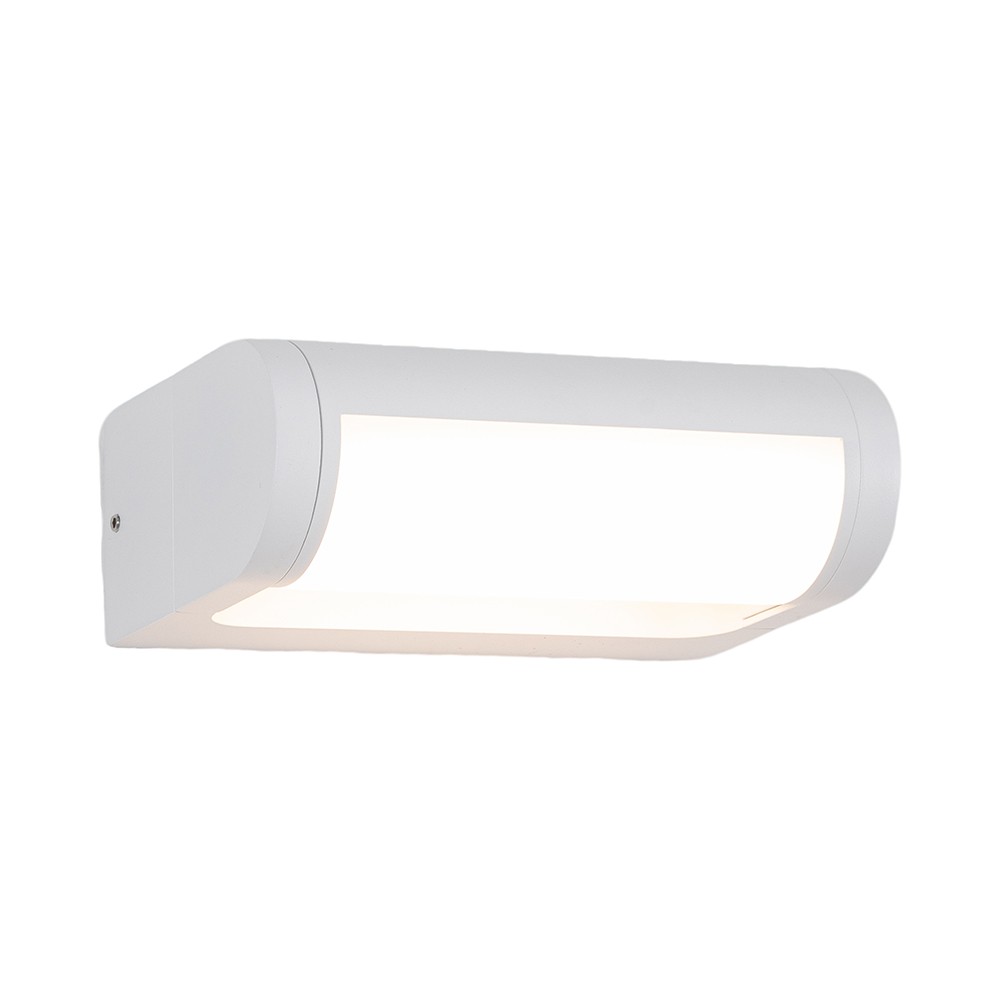 V-Tac 10W LED vegglampe - Hvit, IP65, Cree chip, 3000K, 6 års garanti - Kulør : Varm