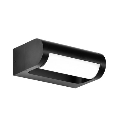V-Tac 10W LED vegglampe - Sort, IP65, Cree chip, 3000K, 6 års garanti