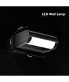 V-Tac 10W LED vegglampe - Sort, IP65, Cree chip, 3000K, 6 års garanti