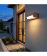 V-Tac 10W LED justerbar vegglampe - IP65, Corten farge, Cree chip, 3000K, 6 års garanti