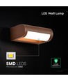 V-Tac 10W LED vegglampe - IP65, Corten-finish, Cree chip, 3000K, 6 års garanti
