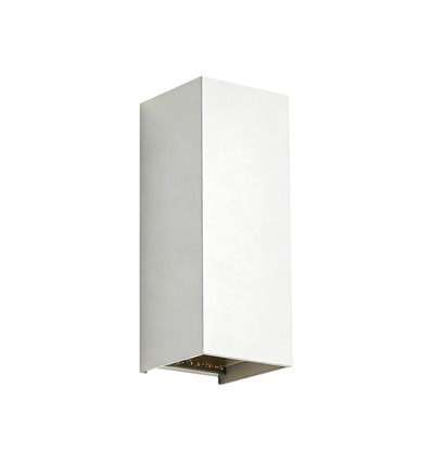 10W LED vegglampe - 3-i-1 CCT, IP65, hvit, opp/ned lys