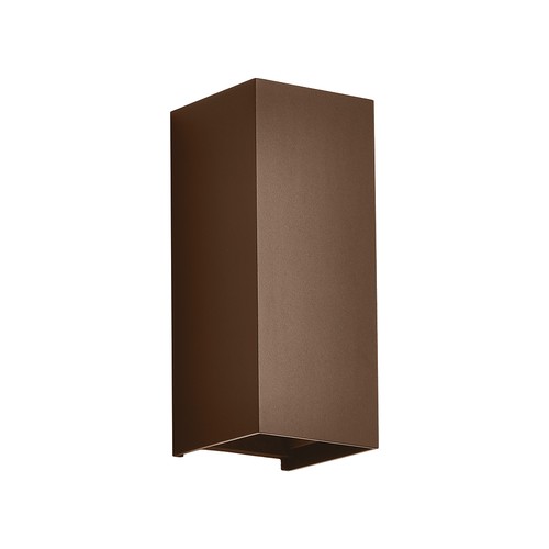 10W LED vegglampe - 3-i-1 CCT, Corten stål, IP65, opp/ned lys
