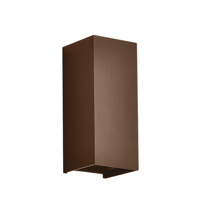 10W LED vegglampe - 3-i-1 CCT, Corten stål, IP65, opp/ned lys