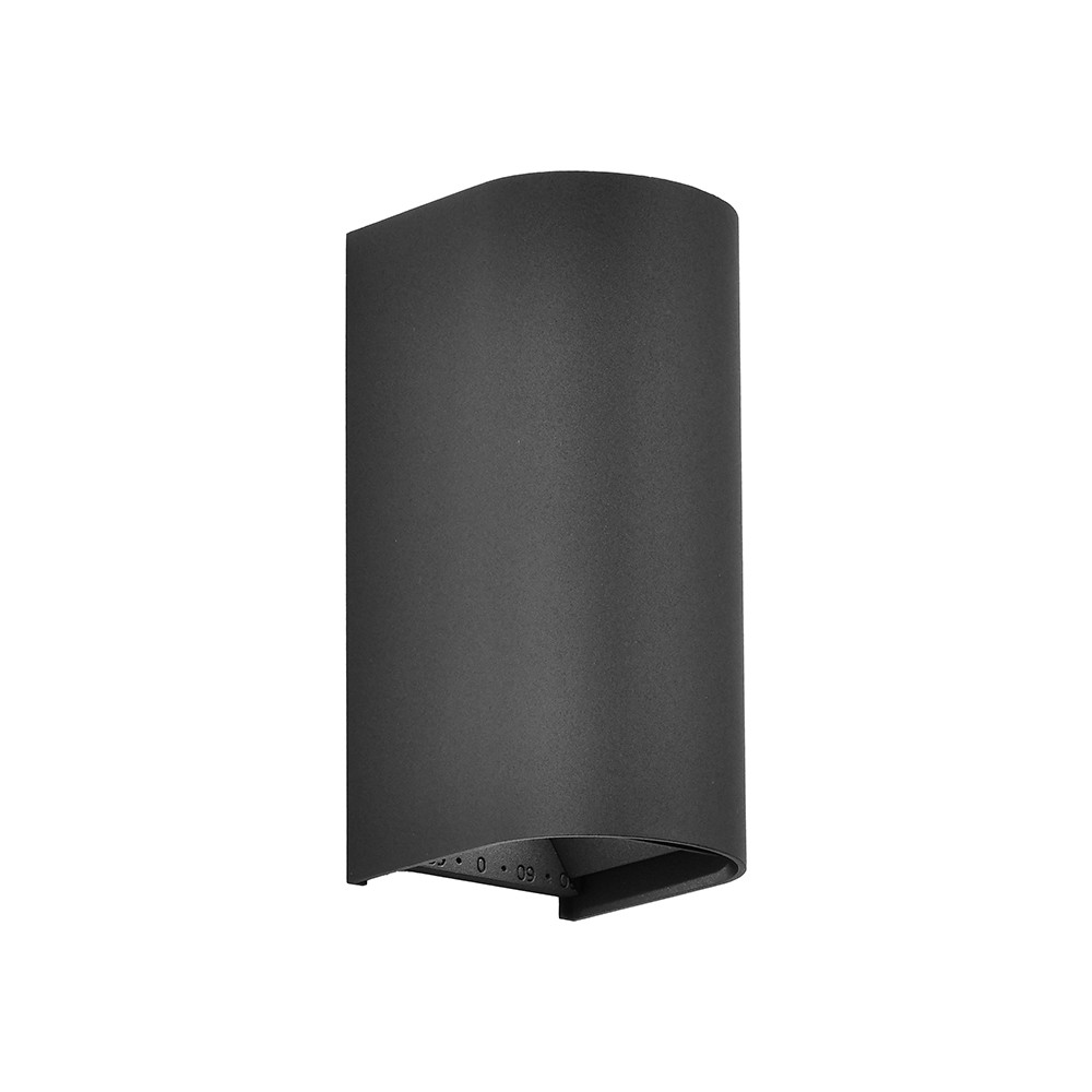 10W LED vegglampe - 3-i-1 CCT, IP65, sort, opp/ned lys - Kulør : 3-i-1