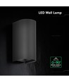 10W LED vegglampe - 3-i-1 CCT, IP65, sort, opp/ned lys
