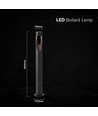 V-Tac 6W LED hagelampe - Sort, IP65, 3000K, Cree chip, 6 års garanti