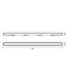 120cm kraftig LED-armatur - Gjennomgangskoblet, 36W, 5000K, 160 lm/W