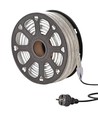 50m arbeidslys LED-strip - 230V, IP65, 1500 lm/m, 12W/m, 180 LED/m