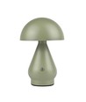 Oppladbar LED bordlampe - Grønn, Ø15cm, 22cm høy, touch dimbar, 3i1, IP20 innendørs