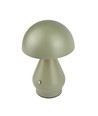 Oppladbar LED bordlampe - Grønn, Ø15cm, 22cm høy, touch dimbar, 3i1, IP20 innendørs