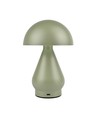 Oppladbar LED bordlampe - Grønn, Ø15cm, 22cm høy, touch dimbar, 3i1, IP20 innendørs