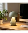 Oppladbar LED bordlampe - Grønn, Ø15cm, 22cm høy, touch dimbar, 3i1, IP20 innendørs