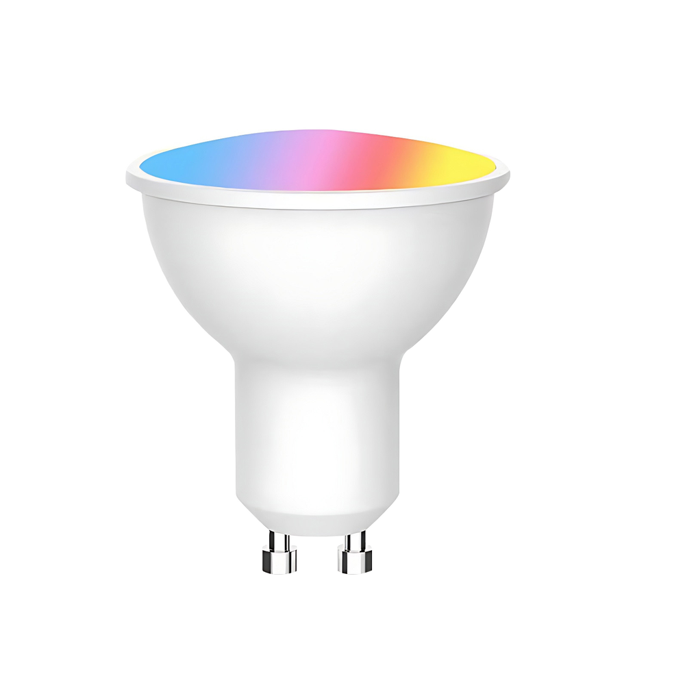 V-Tac 5W Smart Home LED pære - Tuya/Smart Life, Google Home, Amazon Alexa kompatibel, GU10 Spot - Dimbar : Via Zigbee, Kulør : RGB + CCT (Varm til Kald Hvit)
