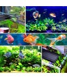 60-80 cm akvarie armatur - 18W LED, hvit/blå/rød/grøn/lilla, justerbar lengde, IP66