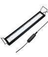60-80 cm akvarie armatur - 18W LED, hvit/blå/rød/grøn/lilla, justerbar lengde, IP66