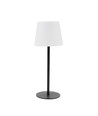 Oppladbar RGBW LED bordlampe med solcelle - Hvit, fjernkontroll