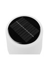 Oppladbar RGBW LED bordlampe med solcelle - Hvit, fjernkontroll