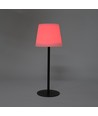 Oppladbar RGBW LED bordlampe med solcelle - Hvit, fjernkontroll