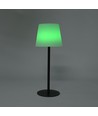 Oppladbar RGBW LED bordlampe med solcelle - Hvit, fjernkontroll