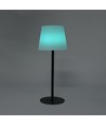 Oppladbar RGBW LED bordlampe med solcelle - Hvit, fjernkontroll