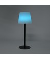 Oppladbar RGBW LED bordlampe med solcelle - Hvit, fjernkontroll