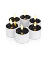 6-pakning LED solcelle-stearinlys - Ø5cm, 6,4cm høy, IP44 utendørs