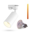 Dim to warm GU10 skinnespot - Inkludert 6W Dimtowarm pære, Hvit, 1-faset, 1F2W