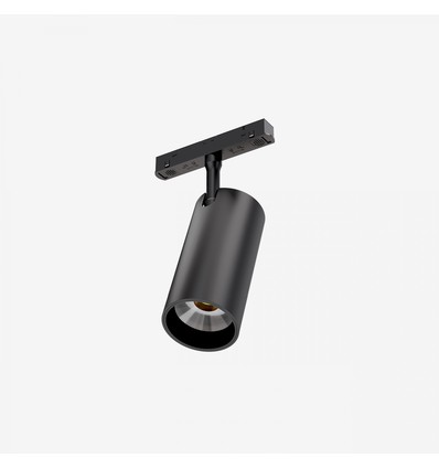 20W System Shift CCT skinnespot L - 24°, sort, CCT-bryter, 6,5x14cm