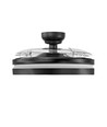 Taklampe m. skjult vifte - RA90, CCT, 60W, sort