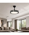 Taklampe med skjult vifte - RA90, CCT, 60W, sort
