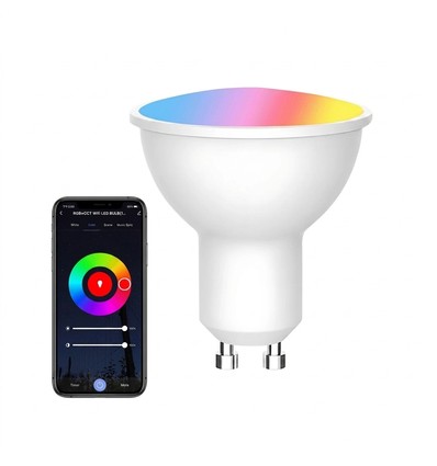 V-Tac 5W Smart Home LED pære - Tuya/Smart Life, Google Home, Amazon Alexa kompatibel, GU10 Spot