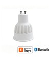 4x GU10 5W Smart Home LED-pære - Bluetooth, 6,6 cm, virker med Google Home, Alexa og smarttelefon